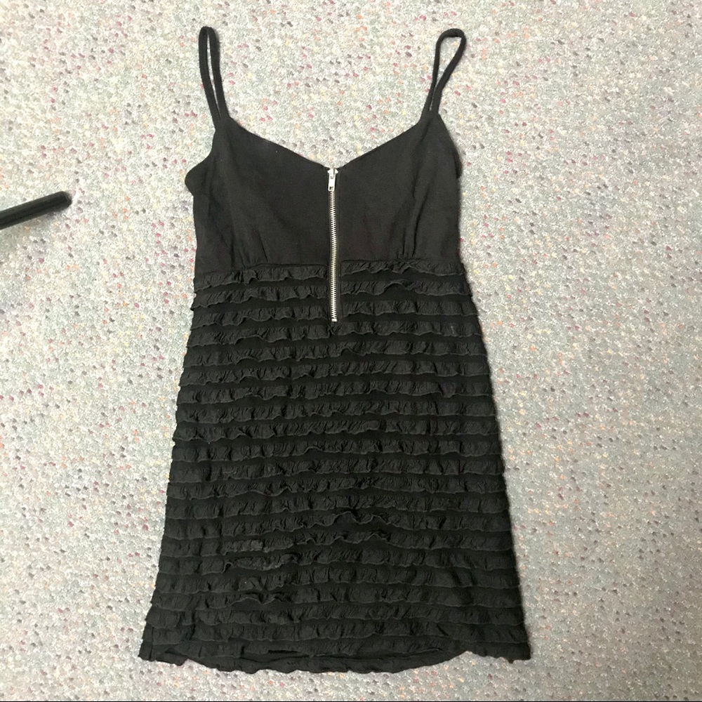 Vintage Goth Ruffle Dress
